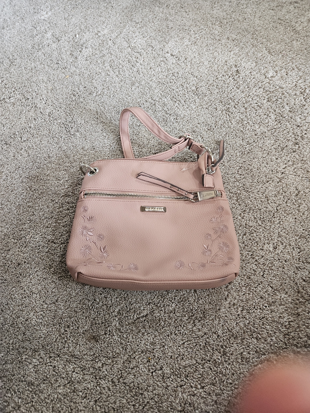 Rosetti Blush Pink Floral Crossbody Bag